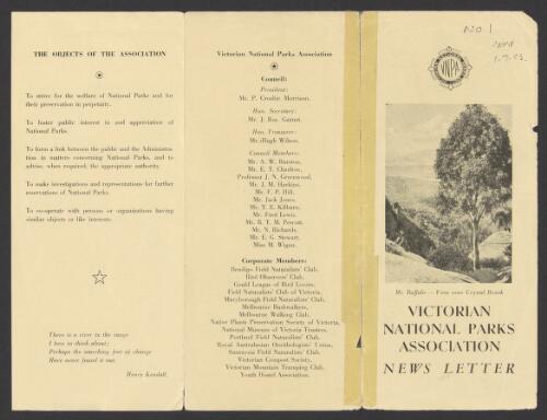 News letter / Victorian National Parks Association