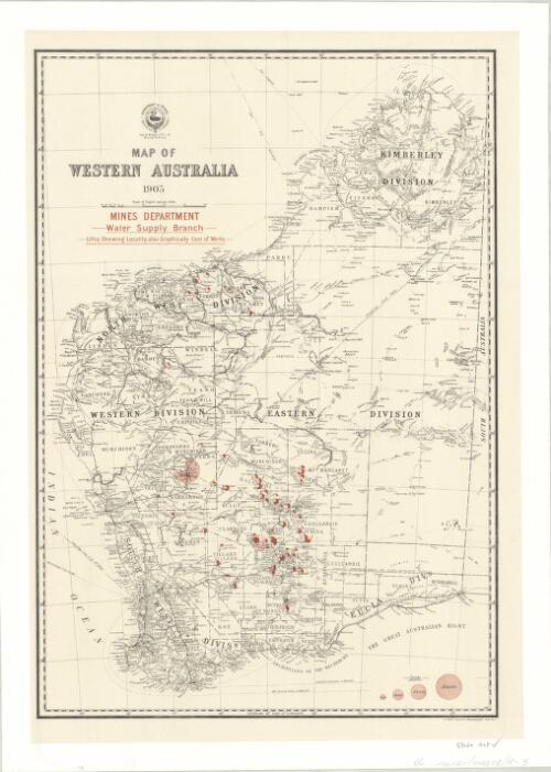Map of Western Australia / Mines Department, Water Supply Branch