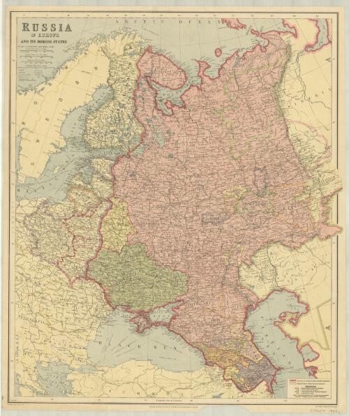 Russia in Europe and its border states / The London Geographical Institute