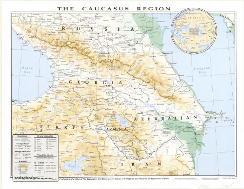 The Caucasus region / produced by the Office of the Geographer and Global Issues, Bureau of Intelligence and Research, US Department of State