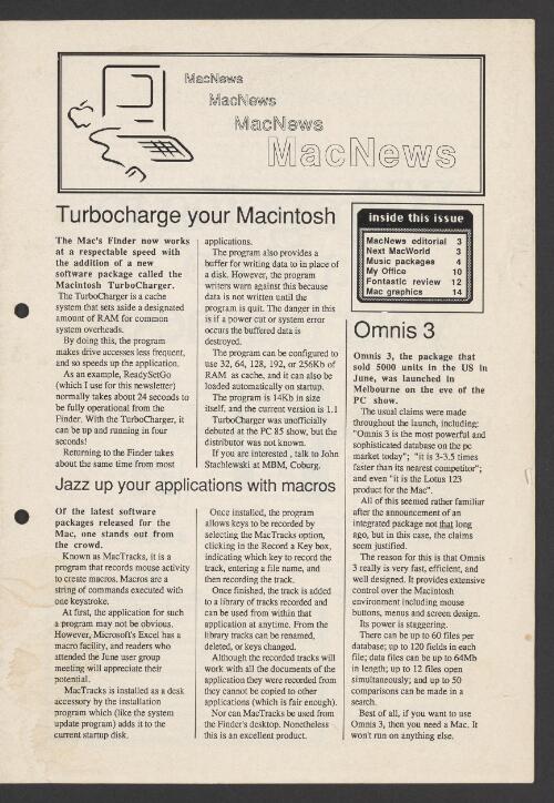 MacNews : the human face of Macintosh