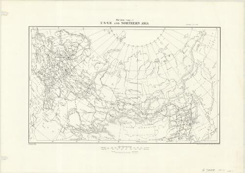 Skeleton map of U.S.S.R. and northern Asia / Drawn and printed at the War Office