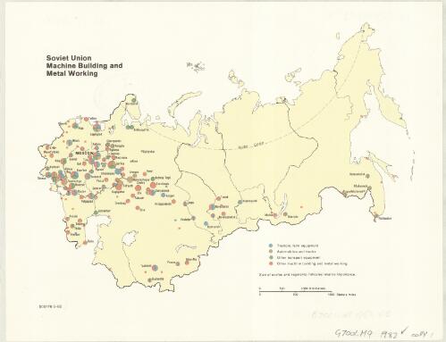 Soviet Union petroleum refining and chemical industry [cartographic material]