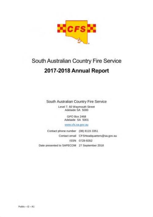 Annual report / South Australian Country Fire Service