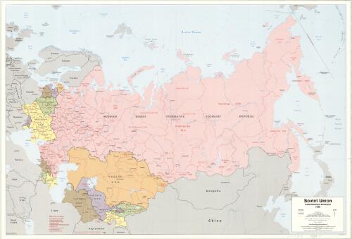 Soviet Union administrative divisions, 1989 [cartographic material]