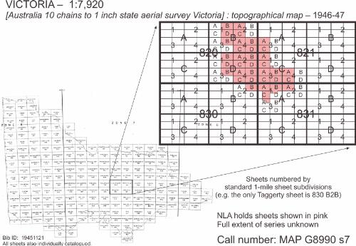 [Australia 10 chains to 1 inch state aerial survey Victoria] [cartographic material] : topographical map / prepared by the Department of Lands and Survey, Victoria
