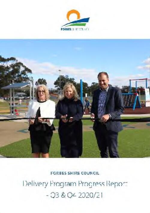 Delivery program progress report / Forbes Shire Council