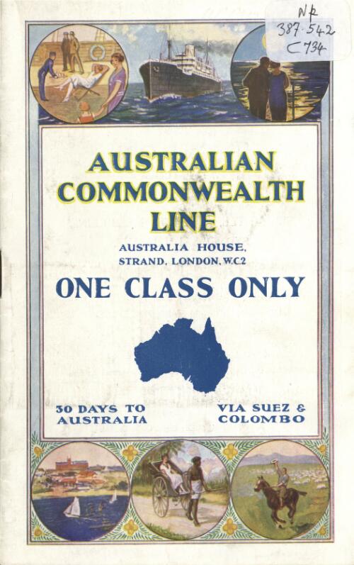 Australian Commonwealth Line : one class only