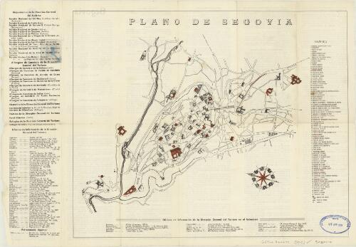 Plano de Segovia [cartographic material] / Oficina de informacion de la Direccion Generale del Turismo