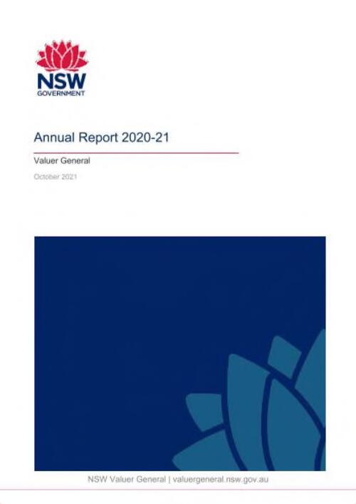 Annual report / Valuer General NSW