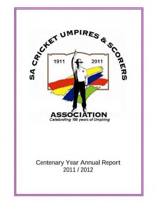 Annual report / SA Cricket Umpires & Scorers Association