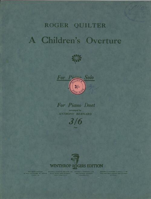 A children's overture [music] : for piano solo / Roger Quilter