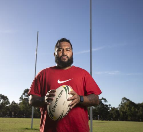 Portraits of Dylan Wolfgramm for the Fijian Australians oral history project, 2022 / Leigh Henningham