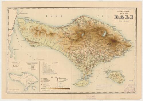 Schetskaart van het eiland Bali [cartographic material]