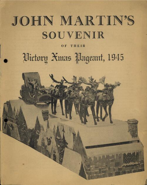 John Martin's souvenir of their victory Xmas pageant, 1945