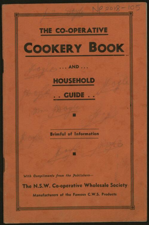 The Co-operative cookery book and household guide, brimful of information
