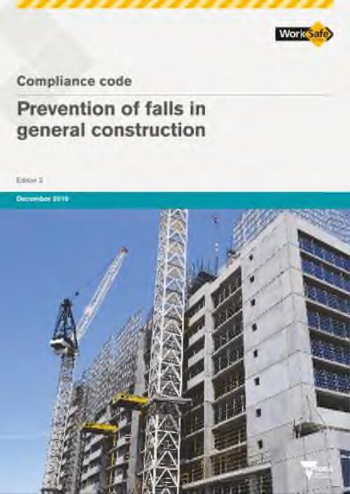 Compliance code : Prevention of falls in general construction