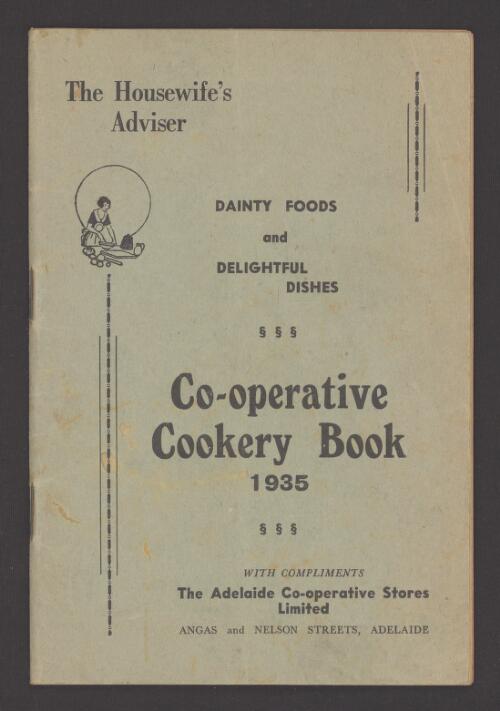 Co-operative cookery book, 1935