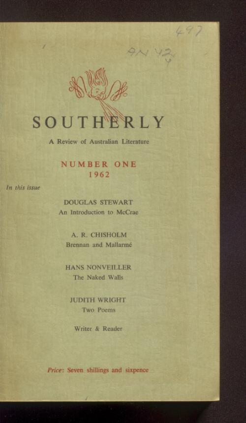 Southerly : the magazine of the Australian English Association, Sydney