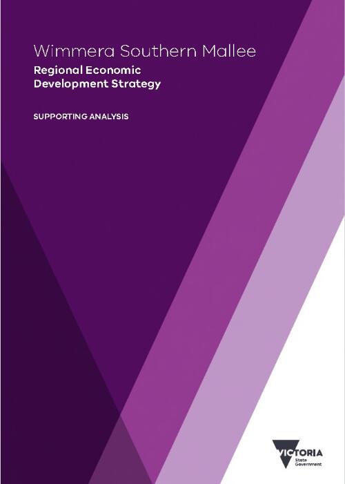 Wimmera southern Mallee regional economic development strategy : supporting analysis