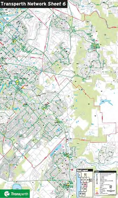 Transperth network. Sheet 6