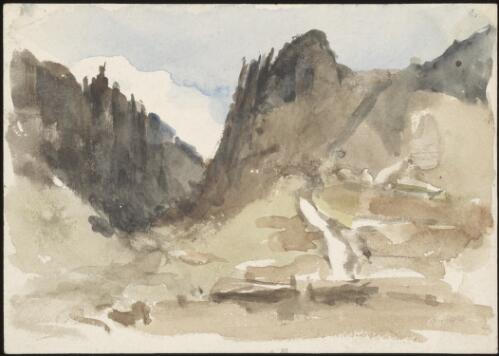 View of mountains, Northern Territory, 1891 / Arnold Henry Savage Landor
