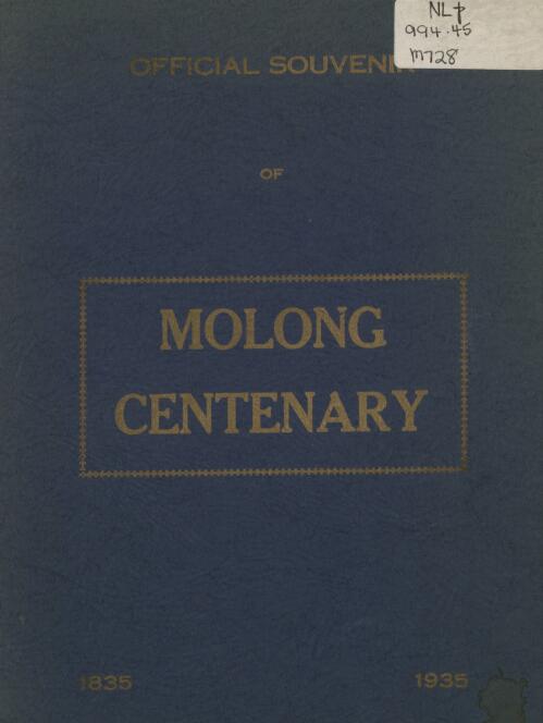Molong centenary, March 19 to 26, 1935 : official souvenir