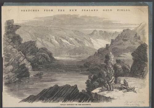 Teviot township on the Molyneaux [picture] / [After a drawing by F. Nairn]