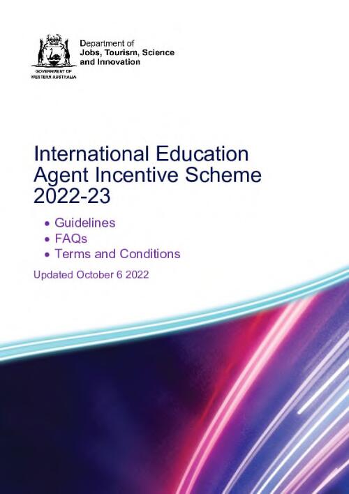 International education agent incentive scheme 2022-23 : October 2022