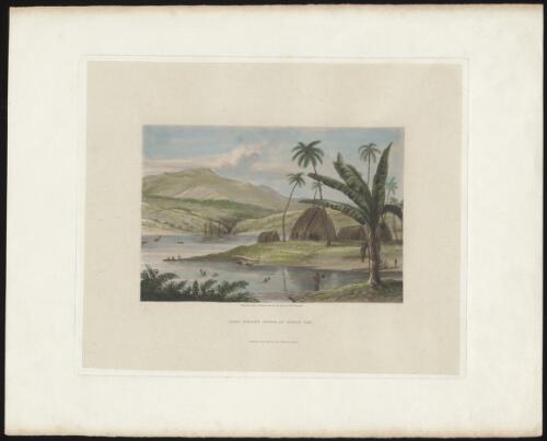 Lord Byron's house at Byron Bay [picture] / engraved from a drawing made on the spot by Robt. Dampier