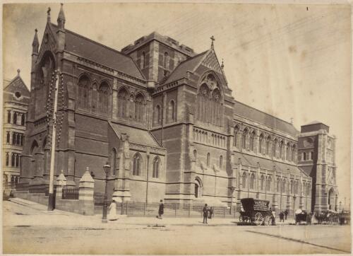 St Paul's Cathedral, Melbourne, Victoria, approximately 1897 / by C. B. Walker