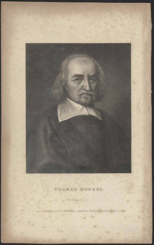 Thomas Hobbes [picture] / W. Humphrys sc