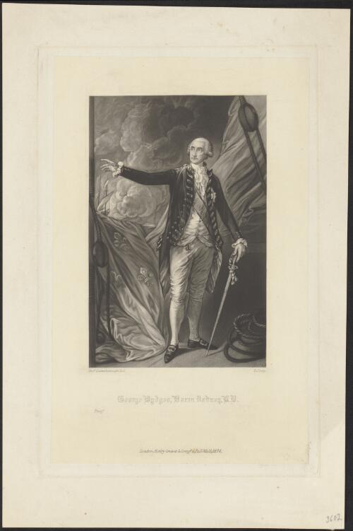 George Bydges [i.e. Brydges], Baron Rodney, K.B. [picture] / Thos. Gainsborough; R. Josey