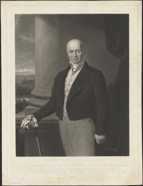 Thomas Law Hodges, Esq. of Hemsted [picture] / engraved by James Scott from a portrait by Sir George Hayter