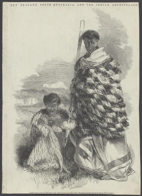 Mungakahu, chief of Rotoaire Lake, with Ko Mari, his wife [picture]