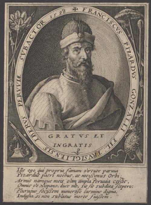 Franciscus Pizardus Gonzalli fil., trusigliensis Iberus Peruviae subactor [picture]