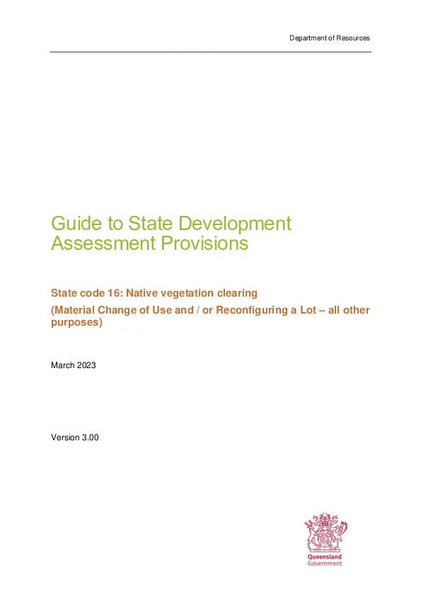 Guide To State Development Assessment Provisions : State Code 16 ...