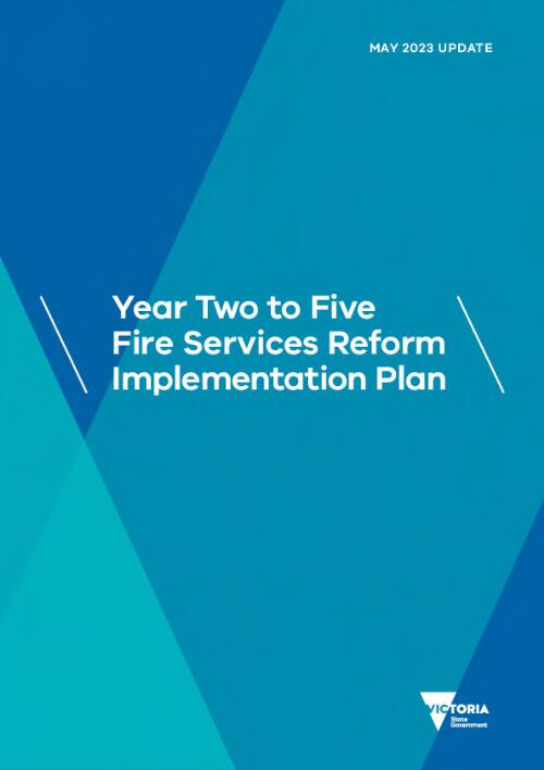 Year two to five fire services reform implementation plan