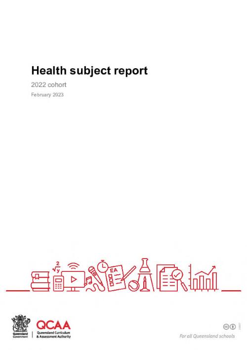 Health subject report : 2022 cohort