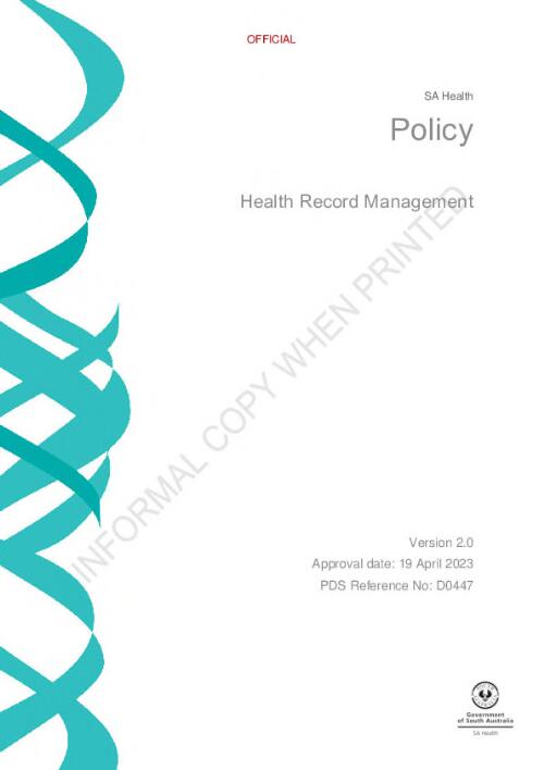 Health record management