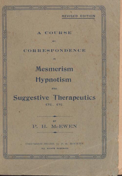 Hypnotism made plain / P. H. McEwen