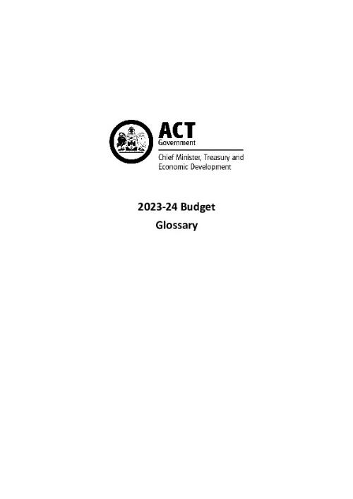 2023-24 Budget: glossary