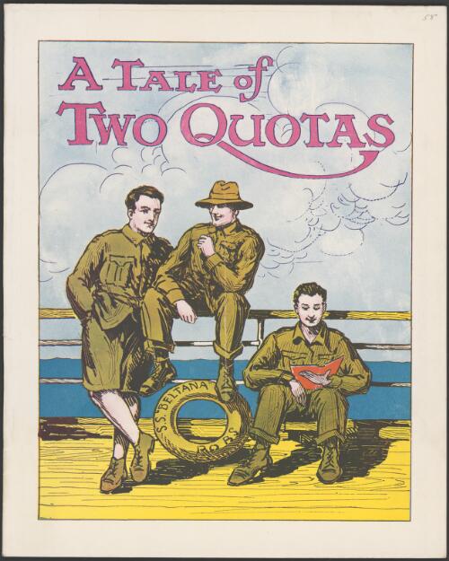 A Tale of two quotas : S.S. "Beltana", Devonport to Australia, June-July, 1919