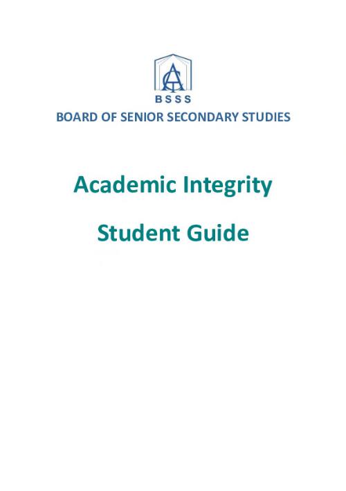 Academic integrity student guide