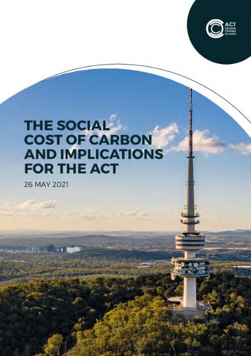 The social cost of carbon and implications for the ACT