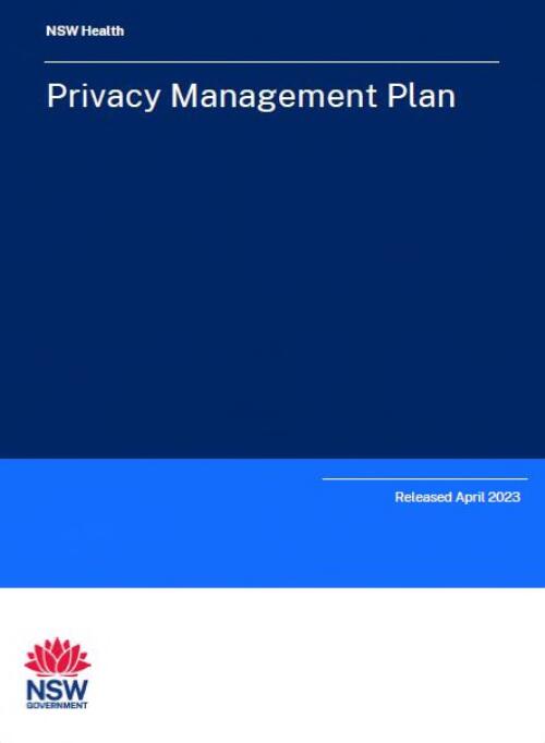 Privacy management plan / NSW Ministry of Health