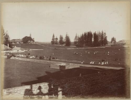 Cricket ground, Norfolk Island, approximately 1890, 2 / Charles Kerry