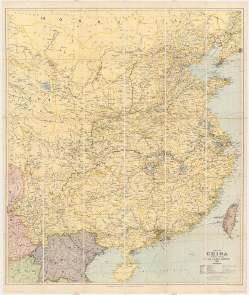 A map of China prepared for the China Inland Mission 1923