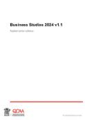 Business Studies Applied senior syllabus 2024