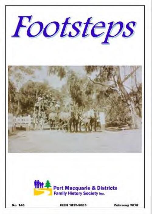 Footsteps / Port Macquarie & Districts Family History Society Inc